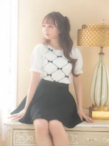 에블린 evelyn 다이아 리본 니트