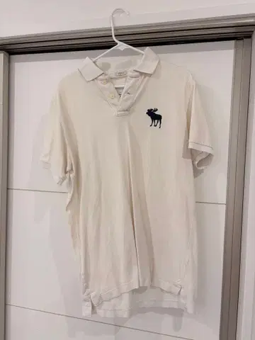 Abercrombie & Fitch 피케 셔츠 화이트 XL