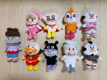호빵맨 봉제 인형 마스코트 9개 세트