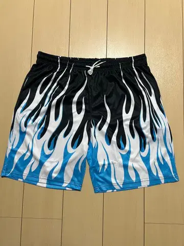 파이어 패턴 하프 팬츠 프레임스 XL 할리데이비슨