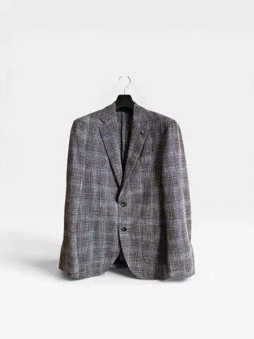 LARDINI 테일러드 자켓 체크 무늬