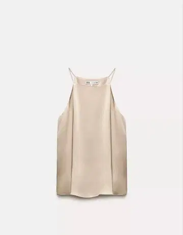 ZARA ZW COLLECTION 새틴 홀터넥 상의