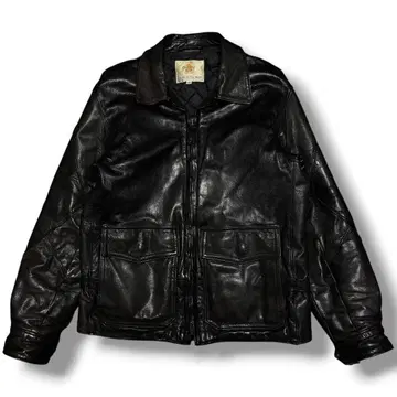 Golden Bear 80s USA제 가죽 자켓 블랙 38