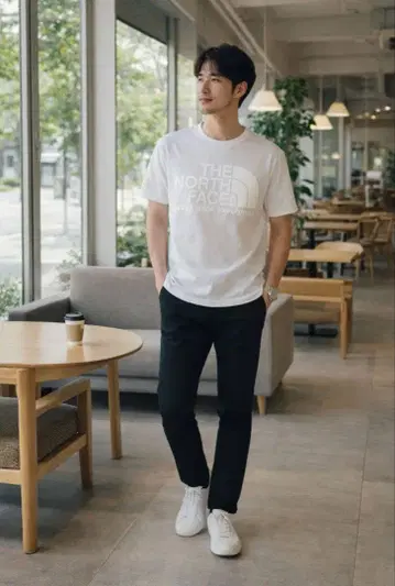 THE NORTH FACE 티셔츠 NT31930 화이트 M