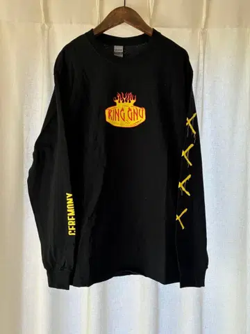 King Gnu 롱 슬리브 T셔츠 킹누 블랙
