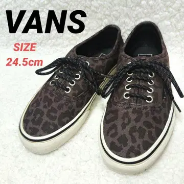 VANS 반스 오센틱 스니커즈 여성용 레오파드 24.5