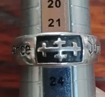 Silver925 크로스 모티브 반지 22호