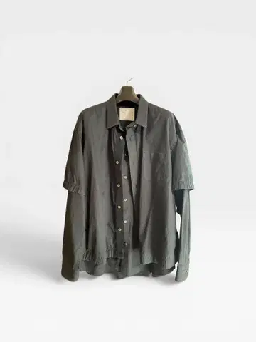sacai Thomas Mason 레이어드 셔츠 사이즈 3 블랙