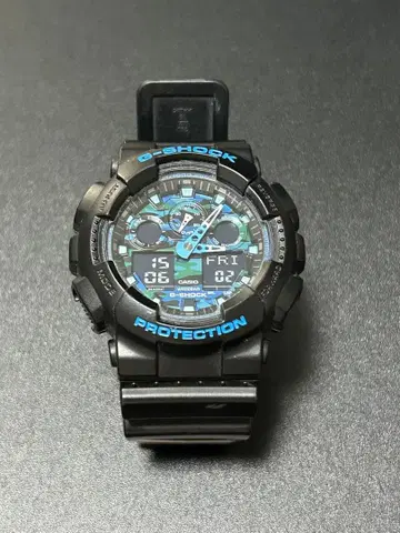 [ 작동품 ] G-SHOCK GA-100CB-1A 카모플라주 블랙