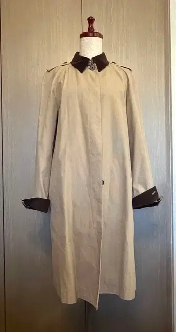 컨디션 최상 랄프 로렌 스프링 코트 면 코듀로이 브라운 베이지
