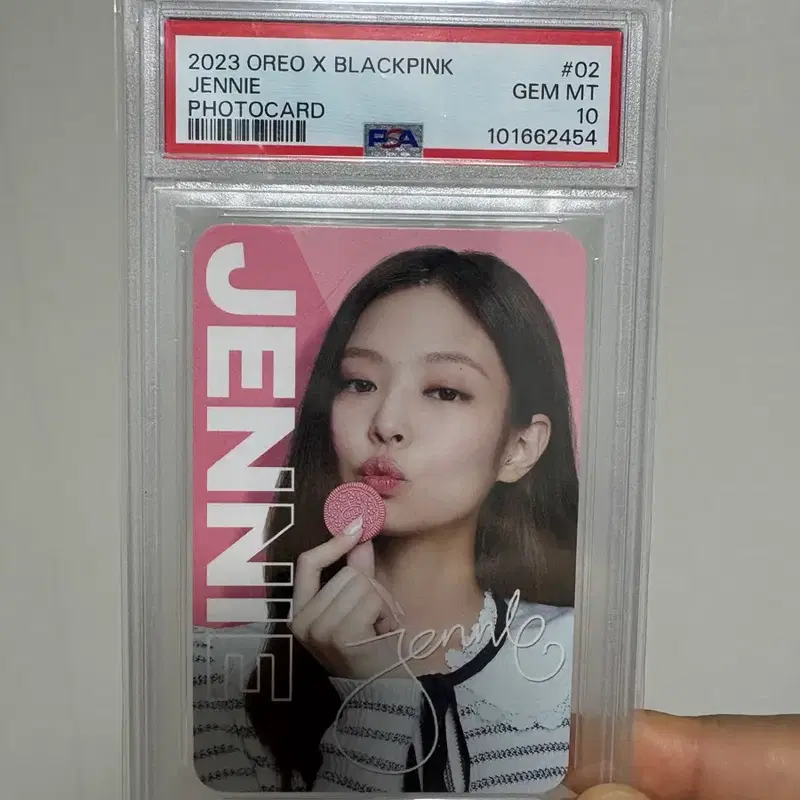 오레오 제니 싸인 포토카드 psa10
