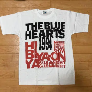 당시물 THE BLUE HEARTS 히비야 야온 t셔츠 1994 90s
