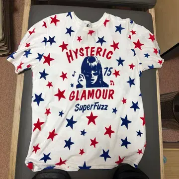 HYSTERIC GLAMOUR 별 패턴 반팔 T셔츠 size.