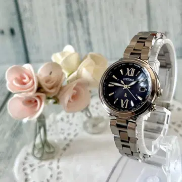 [레어] SEIKO 루키아 손목시계 1B25-0AL0 전파 솔라 블랙