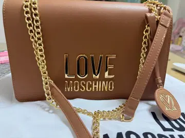 LOVE MOSCHINO 숄더백 체인 브라운