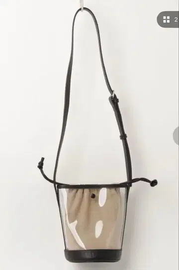 A.P.C. 숄더백 버킷백 클리어 캔버스