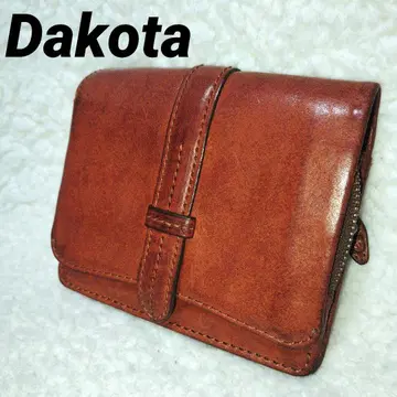 Dakota 다코타 이단 접이식 지갑 브라운 가죽 여성용