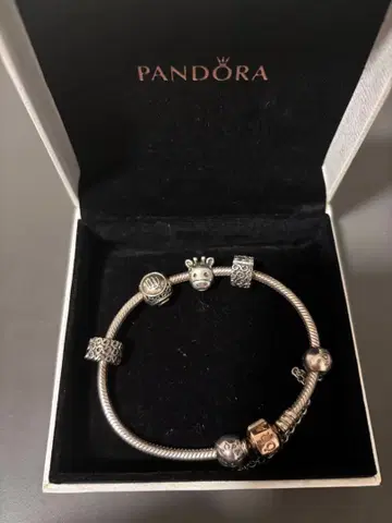 Pandora 판도라 팔찌 참 세이프티 체인 포함 처녀자리