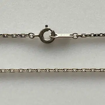 실버925 4면 컷 팥 체인 58cm 롱 약 60cm 초슬림 각