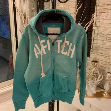 Abercrombie & Fitch 집업 후드티 스카이블루