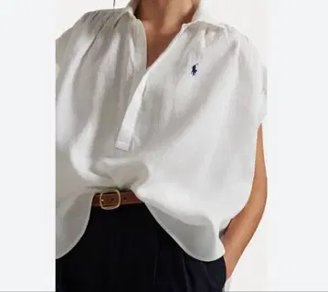 랄프 로렌 POLO 폴로 랄프로렌 린넨 프렌치 셔츠 블라우스 린넨 S
