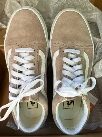 vans 스웨이드 스니커즈 베이지 24cm