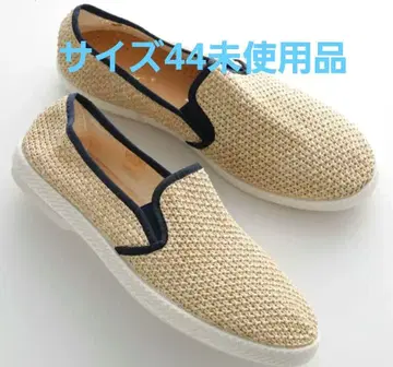 새상품 RIVIERAS 슬립온 베이지 x 네이비 레어 사이즈 44