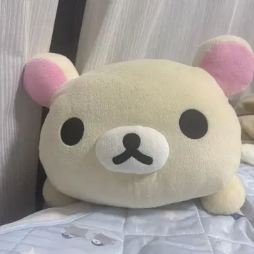 코리락쿠마 봉제 인형 누워있는 쿠션