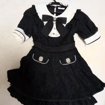 LIZ LISA 레이스 셋업 블랙 화이트