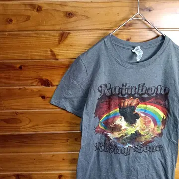 GILDAN 길단 반팔 티셔츠 Rainbow 락 메탈 밴드