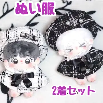인형 옷 트위드 베레모 까멜리아 10~12cm 2색 세트