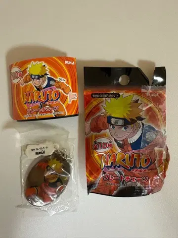 NARUTO 플레이트 체인 키링 나루토