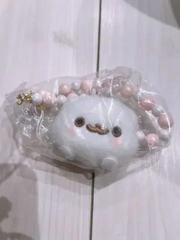 포메라니안 모찌 비즈 스트랩 시라타마