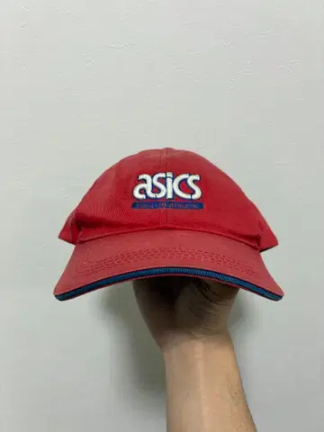 [ 90s~00s ASICS 캡 레드 ]