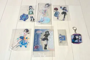 러브 라이브 니지가사키 학원 아사카 카린 아크릴 스탠드 키링 7개 세트