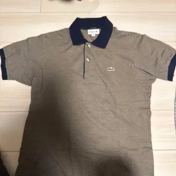 LACOSTE 피케 셔츠 CLASSIC FIT 보더 무늬