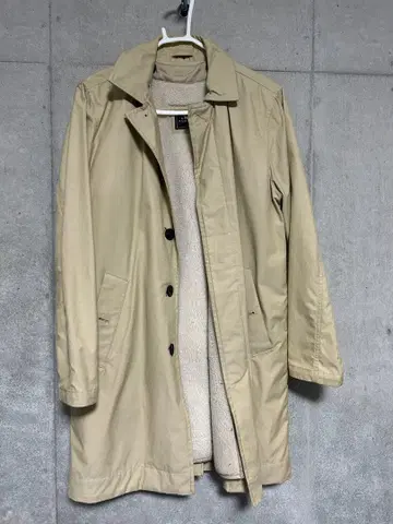 Abercrombie & Fitch 트렌치코트 보아 라이너 포함 S