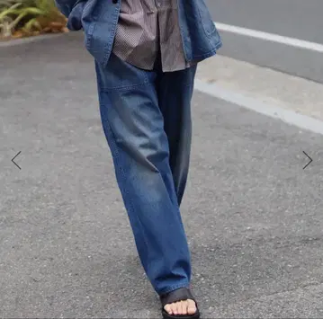 HERILL 25SS US 네이비 데님 트라우저