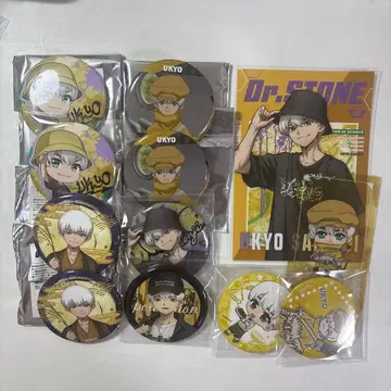 Dr.STONE 사이온지 우쿄 캔뱃지 브로마이드 세트 묶음 판매