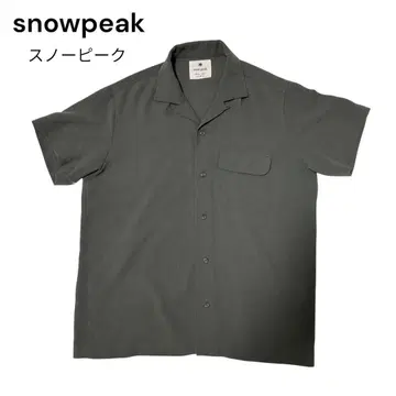 snow peak 스노우피크 퀵 드라이 크레이프 위브 소프트 셔츠