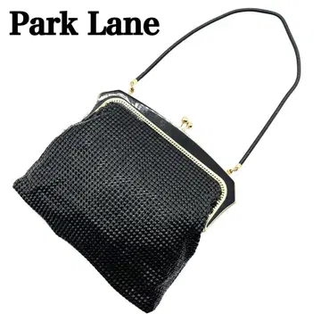 PARK LANE 파크레인 가마구치 비즈 파티 백 블랙