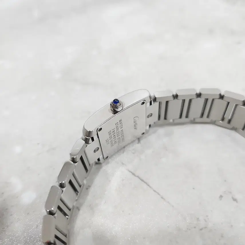 까르띠에 탱크 프랑세즈 스틸 시계 스몰 20mm 사진 6