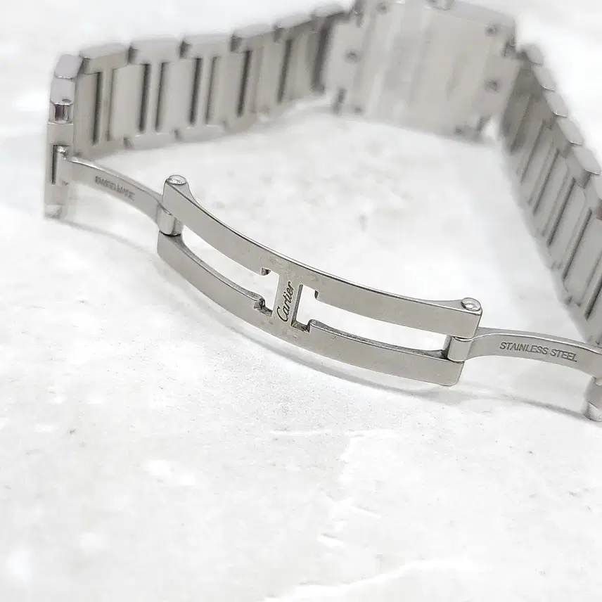 까르띠에 탱크 프랑세즈 스틸 시계 스몰 20mm 사진 7