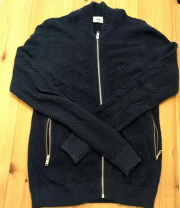 LACOSTE 집업 니트 블루종 네이비 사이즈 3