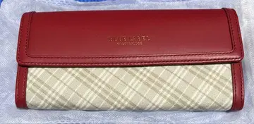 BLUE LABEL CRESTBRIDGE 장지갑 레드 체크