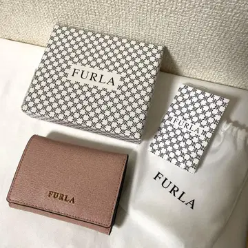FURLA 핑크 3단 폴더형 지갑 (사용감 적음)