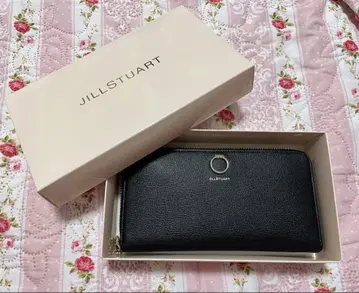 [ JILLSTUART ] 장지갑 라운드 지퍼 비쥬 장식 블랙 박스 있음