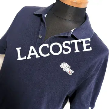 fe5 LACOSTE L!VE 라코스테 피케 셔츠 네이비 남성용 S