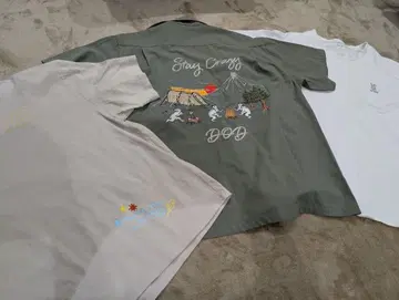 [묶음 판매 특별 가격] DOD 기가볼러 자수 티셔츠 3장 세트 M~XL