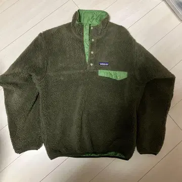 Patagonia 스냅T 그린 리버서블 플리스 자켓
